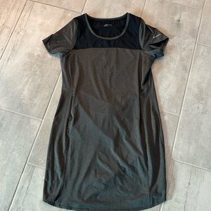 Columbia Shirt Dress Womens large Gray Melody Spring II Pockets Crew Neck